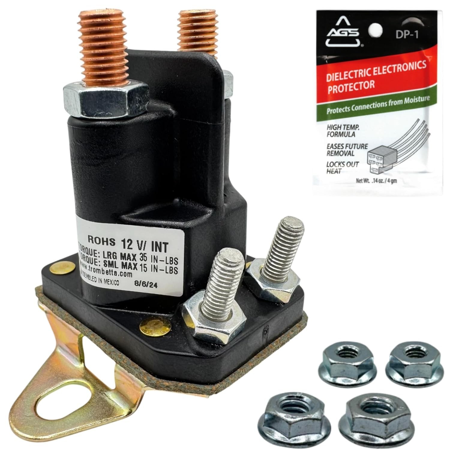 FalconSupply Genuine OEM Trombetta 784-1221-210 12V Starter Solenoid Black FalconSupply Genuine OEM Trombetta 784-1221-210 12V Starter Solenoid Black