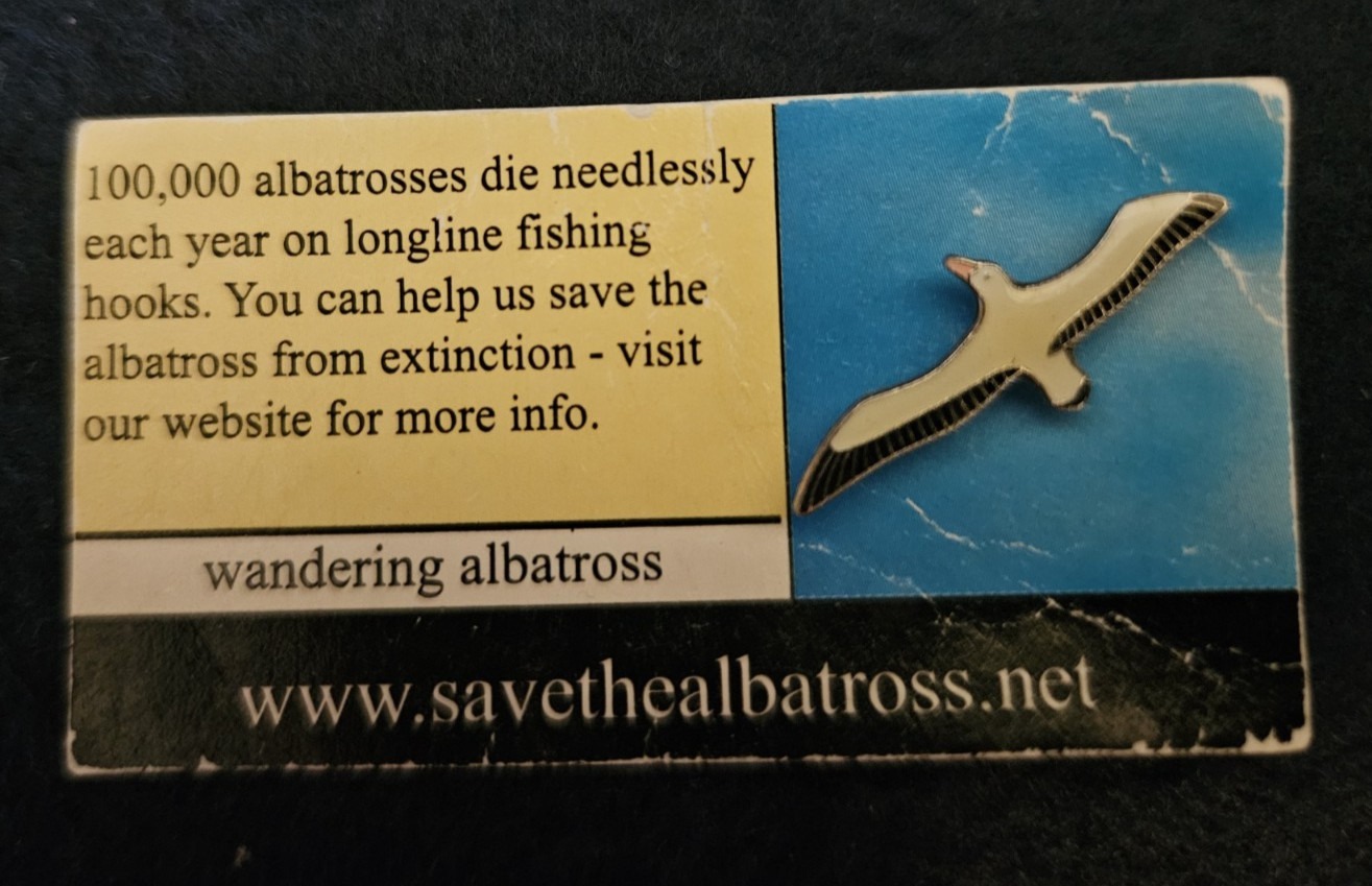 Albatross Pin RSPB Save the Albatross