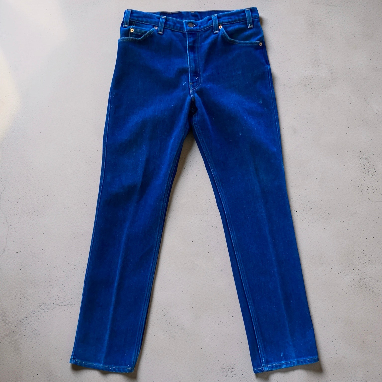 Vintage Levi\'s 509 Mens 34x32 Blue Jeans Orange Tab USA Made Straight Denim