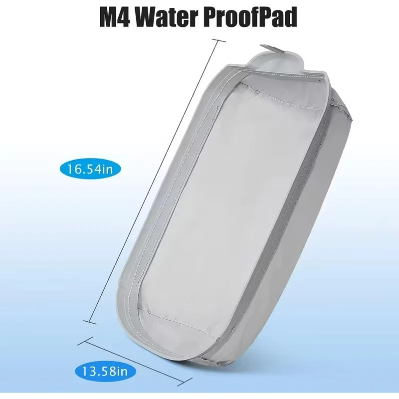 2 Pcs Waterproof Pad, Nylon, Grey, Automated Self-Cleaning Litter Box