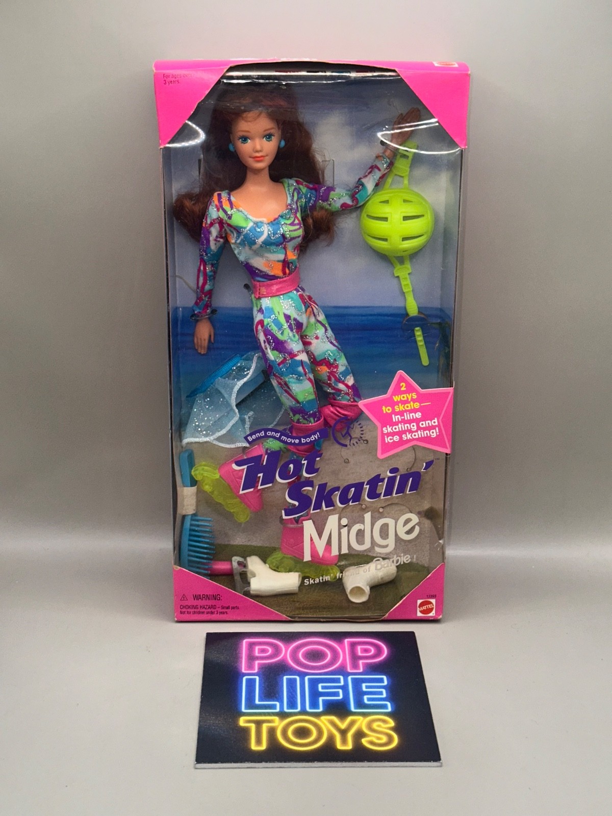 Vintage 1994 Mattel Barbie “Hot Skatin’ Midge” #13393 *NRFB*