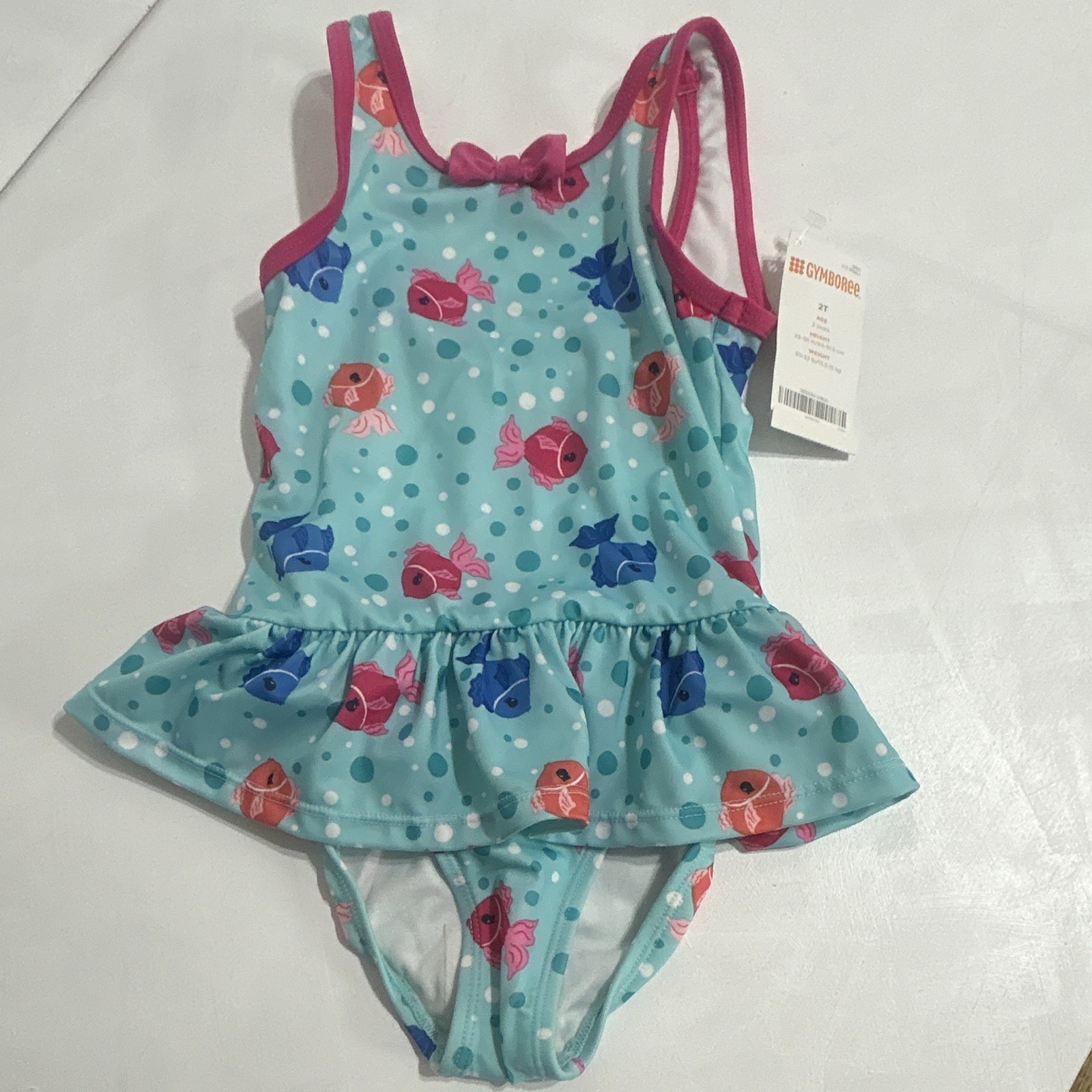 Gymboree 2T One Piece Bathing Suit Fishes Blue New With Tags Gymboree 2T One Piece Bathing Suit Fishes Blue New With Tags