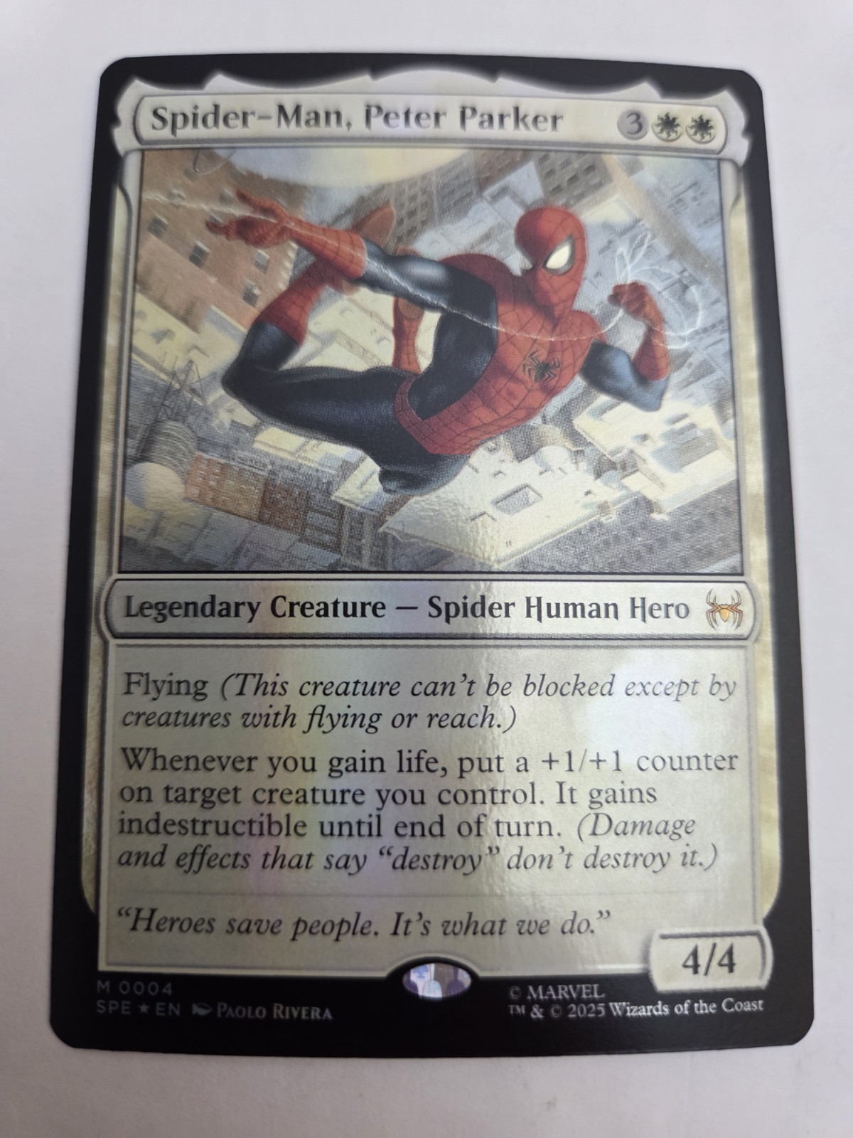 mtg, Spider-Man, Peter Parker Marvel\'s Spider-Man: Eternal-Legal Foil NM