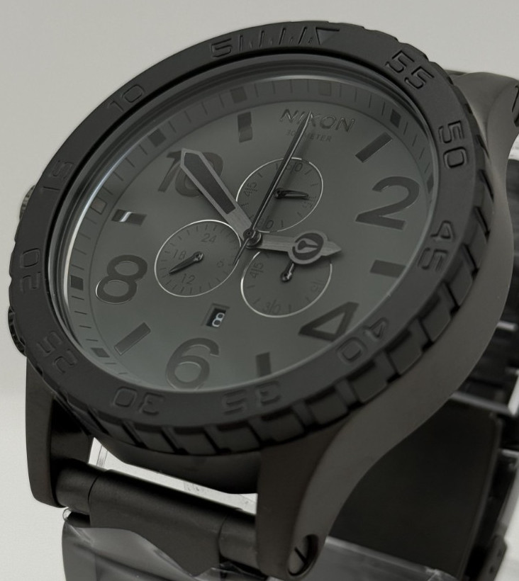 NEW Authentic NIXON Watch Mens 51-30 CHRONO Gunmetal A0831062