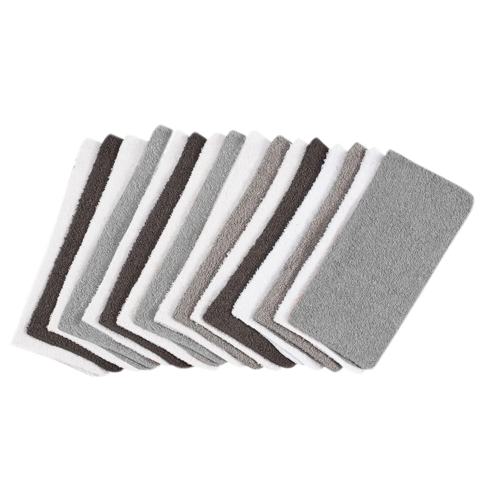 Mainstays 18-Pack Washcloth Bundle, Grey Multi 
