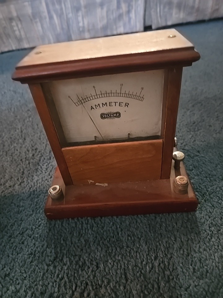 Vintage Voltamp Ammeter With Original Box