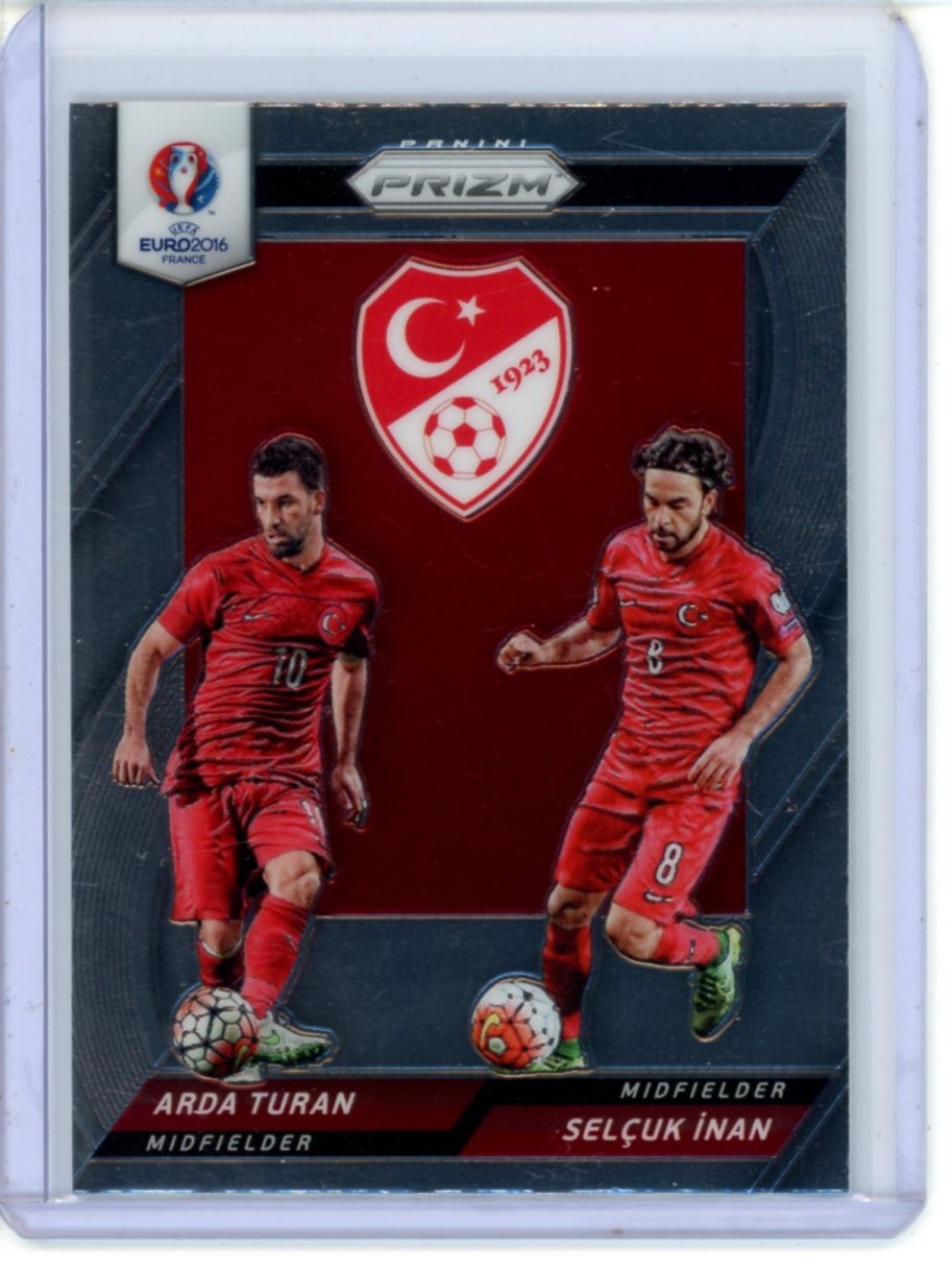 2016 PANINI EURO PRIZM DUAL COUNTRY SELCUK INAN / ARDA TURAN #51