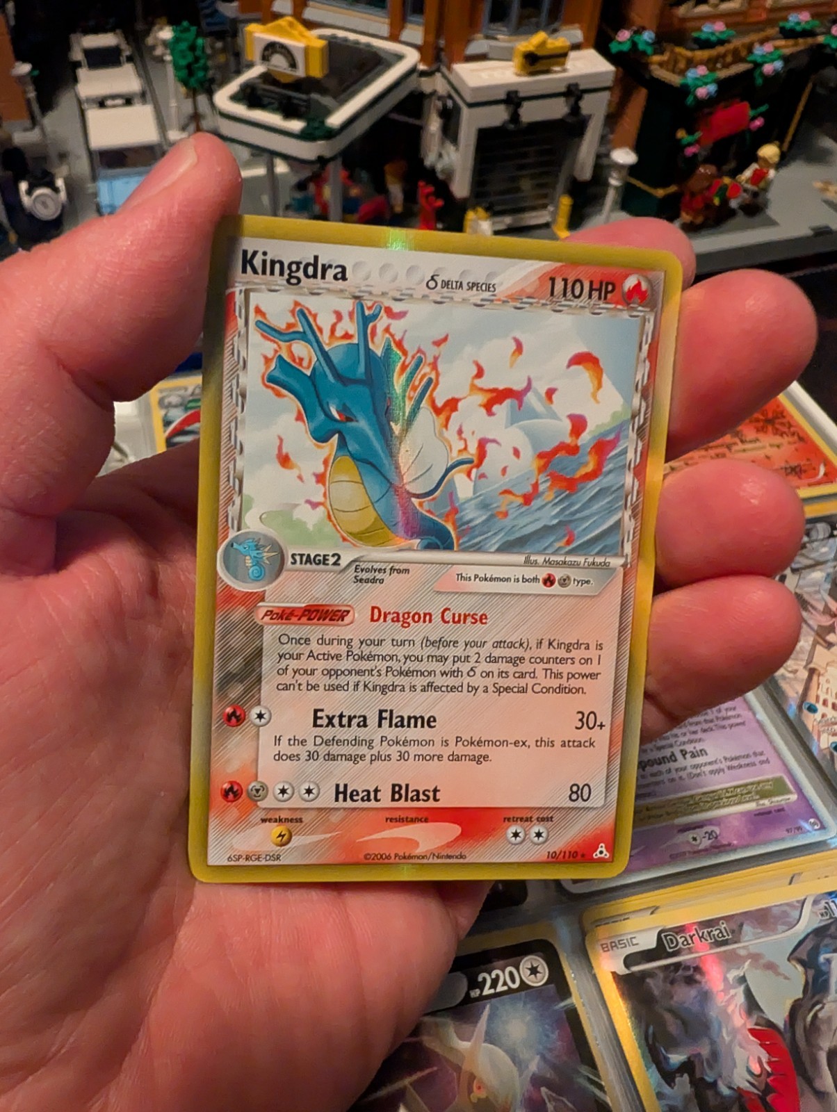 Pokemon Kingdra 10/110 Holon Phantoms Delta Species Reverse Holo Rare 2006 LP