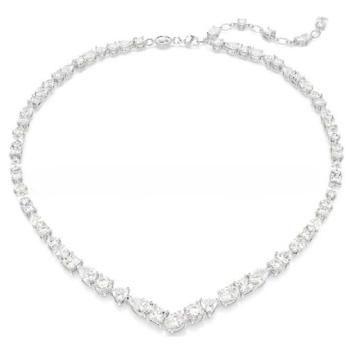 Ariana Grande x Swarovski Heart Crystal Tennis Necklace Mixed Cuts Jewelry