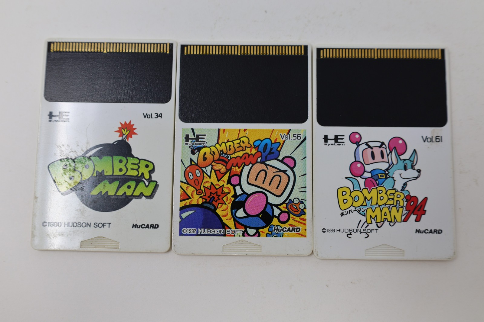 BOMBERMAN 93 94 lot NEC PC Engine HuCard Only Japan *US Seller* *Works*