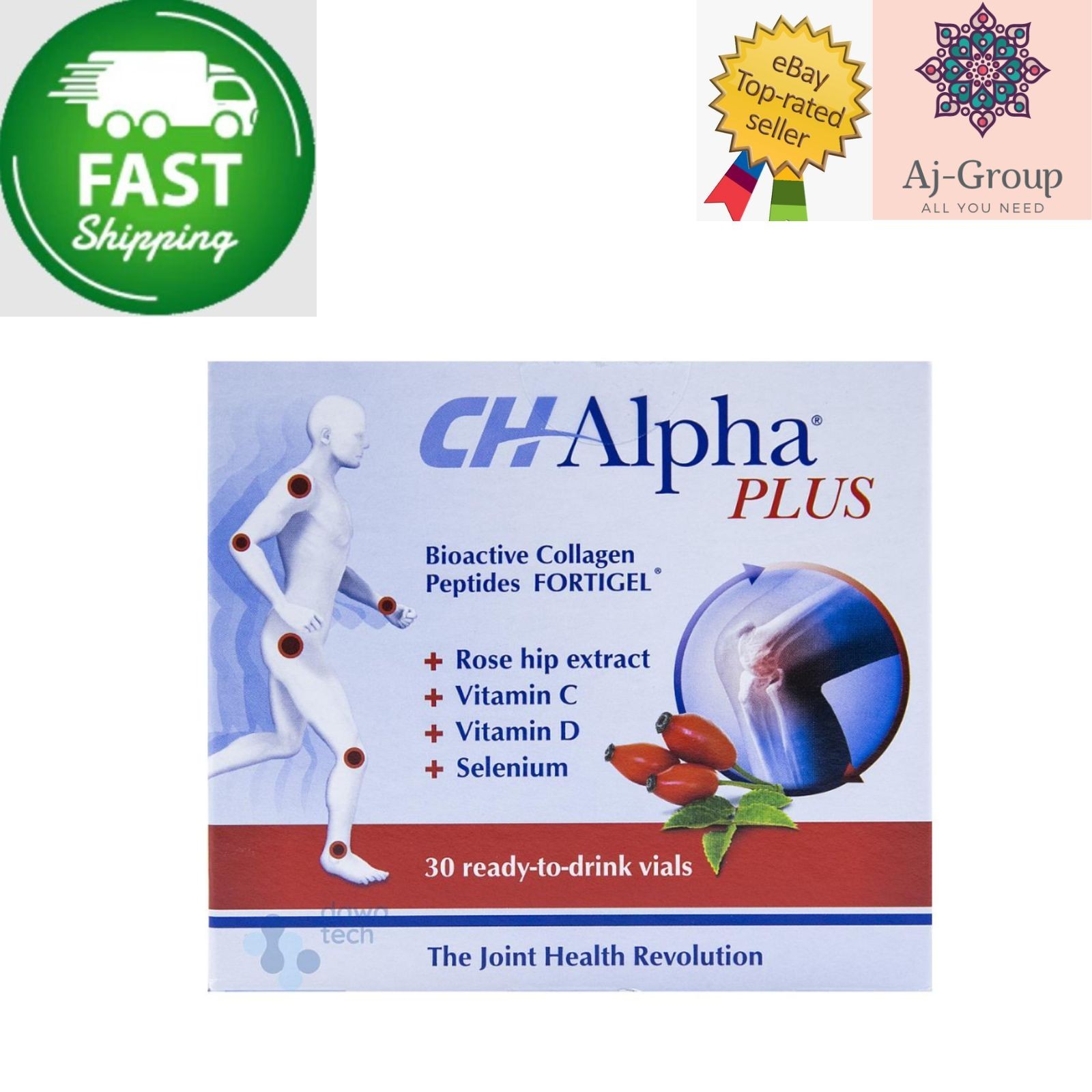 CH-Alpha Plus Collagen Ampoules for Joints and Cartilage Health - 30-Day Supply CH-Alpha Plus Collagen Ampoules for Joints and Cartilage Health - 30-Day Supply
