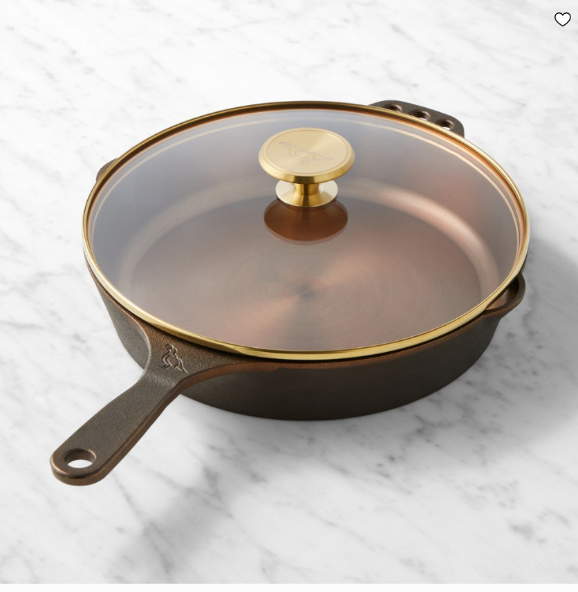 Smithey Cast Iron Skillet with Lid Seasoned Classic Frying Pan Cookware Smithey Cast Iron Skillet with Lid Seasoned Classic Frying Pan Cookware
