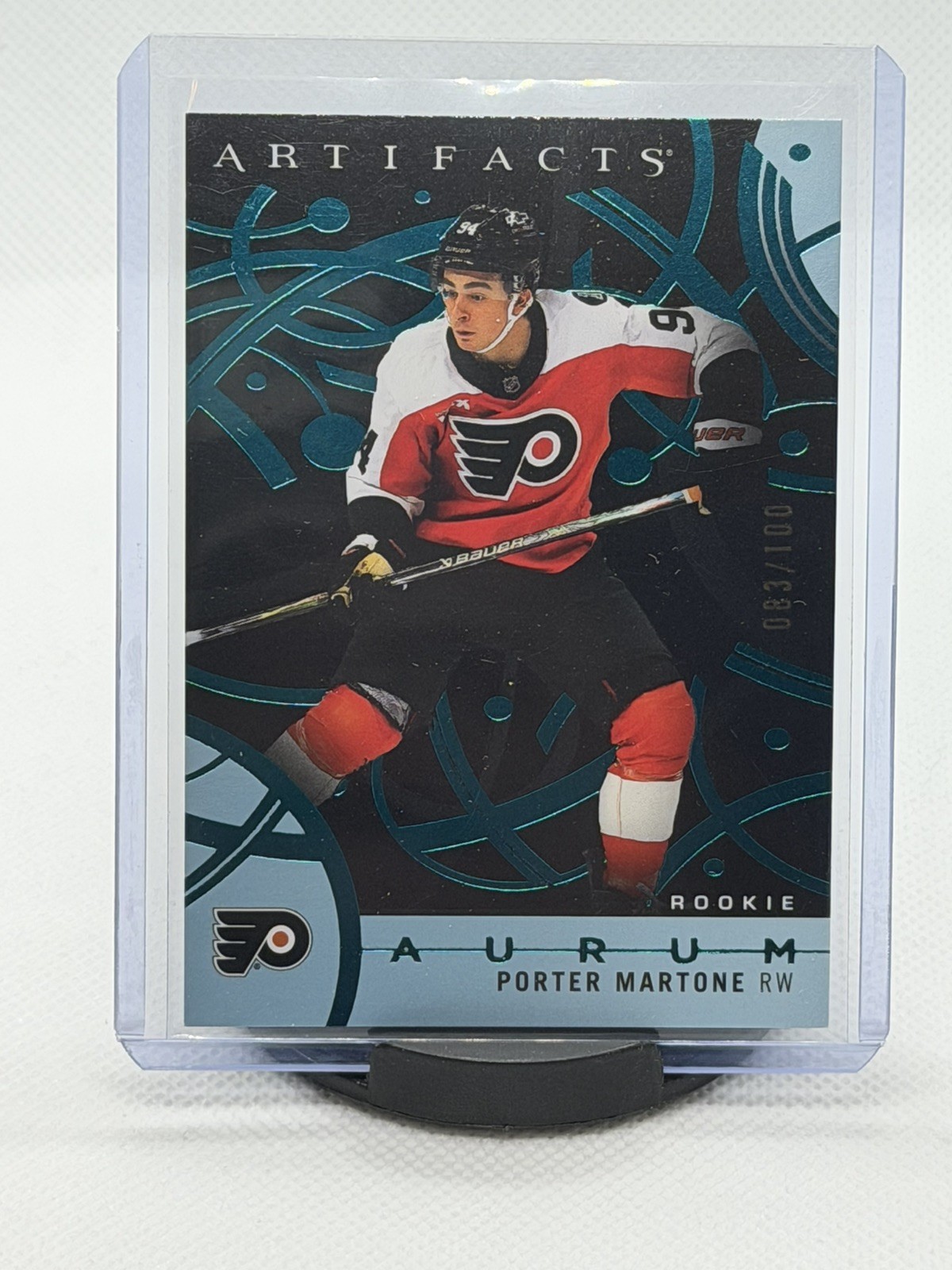 2026-27 Upper Deck Artifacts Porter Martone Aurum Teal Rookie /100 #50 Flyers 🔥