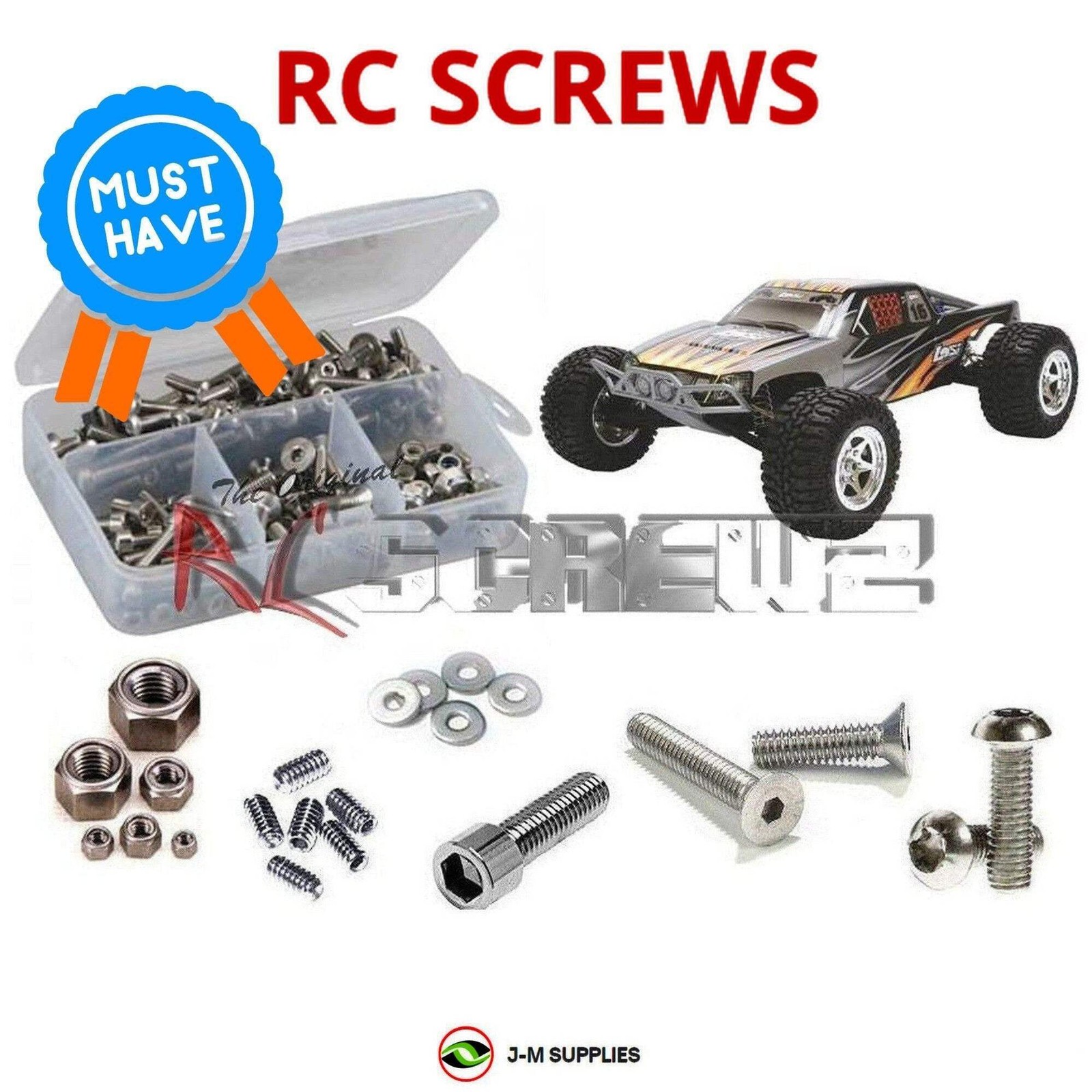 RCScrewZ Stainless Screw Kit los044 for Losi 1/10 Desert Truck (LOSB0102) | KIT