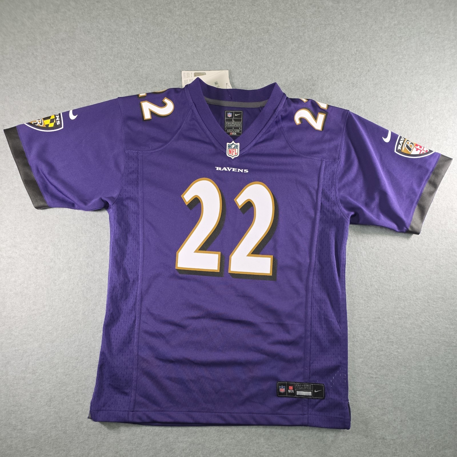 Nike Baltimore Ravens Derrick Henry 22 Youth Jersey Size Large 14/16
