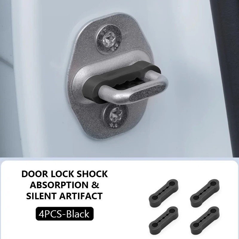 Car Door Shock Absorber Universal Car Door Buckle Soundproof Deadener 4pc Car Door Shock Absorber Universal Car Door Buckle Soundproof Deadener 4pc