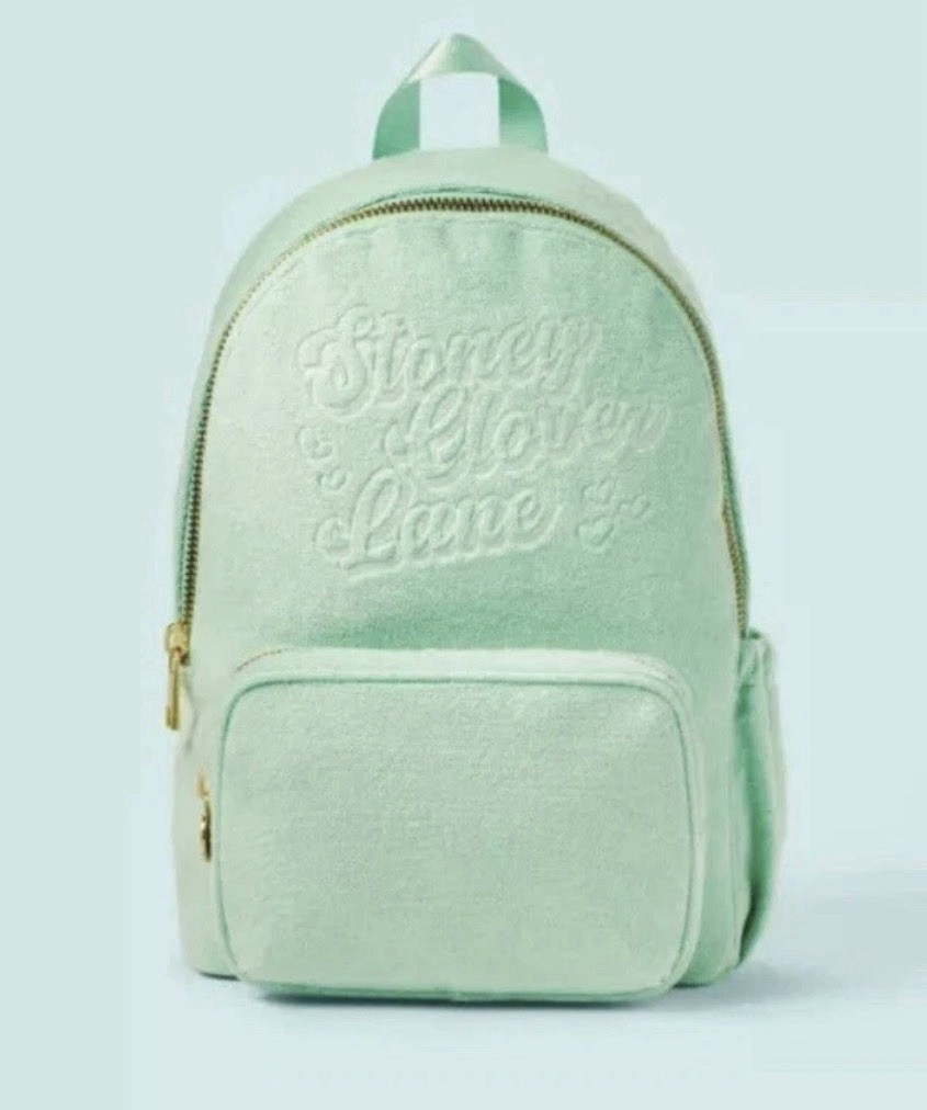 NWT Stoney Clover Lane x Target Terry Cloth Backpack Light Green 15\ NWT Stoney Clover Lane x Target Terry Cloth Backpack Light Green 15\