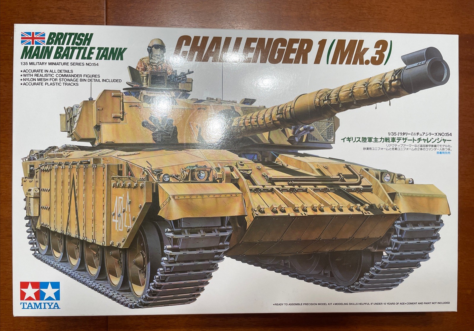 British MBT Challenger 1 (Mk3) - 1/35 Scale Tamiya Assembly Started Kit#35154