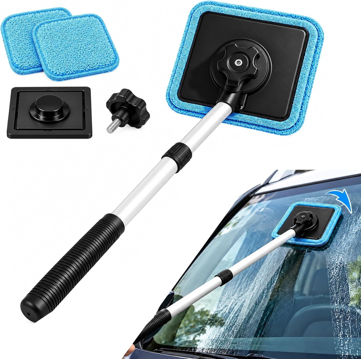 Dual Magnetic Car Windshield Cleaner Double‑Sided Auto Glass Window Cleaning Too