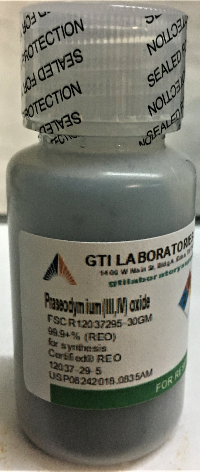 Praseodymium(III,IV) oxide, Certified® REO 30g Praseodymium(III,IV) oxide, Certified® REO 30g