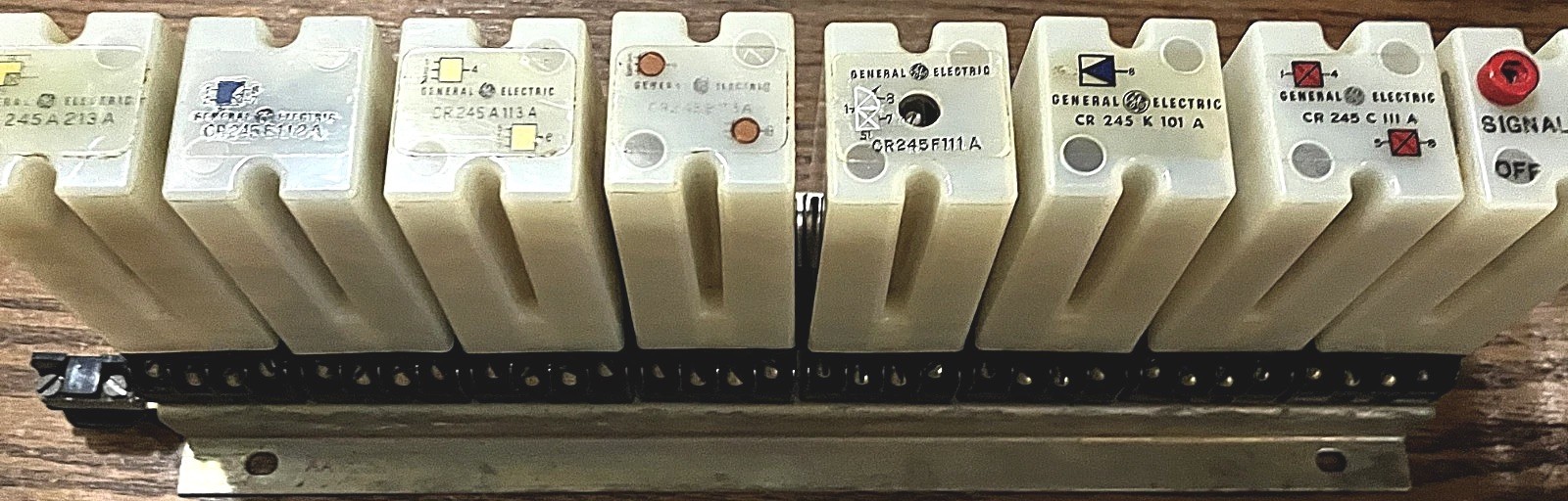 VTG GE CR245 Static Control Logic Rack With 8 Elements - AA Frame - 1973 ST Code VTG GE CR245 Static Control Logic Rack With 8 Elements - AA Frame - 1973 ST Code