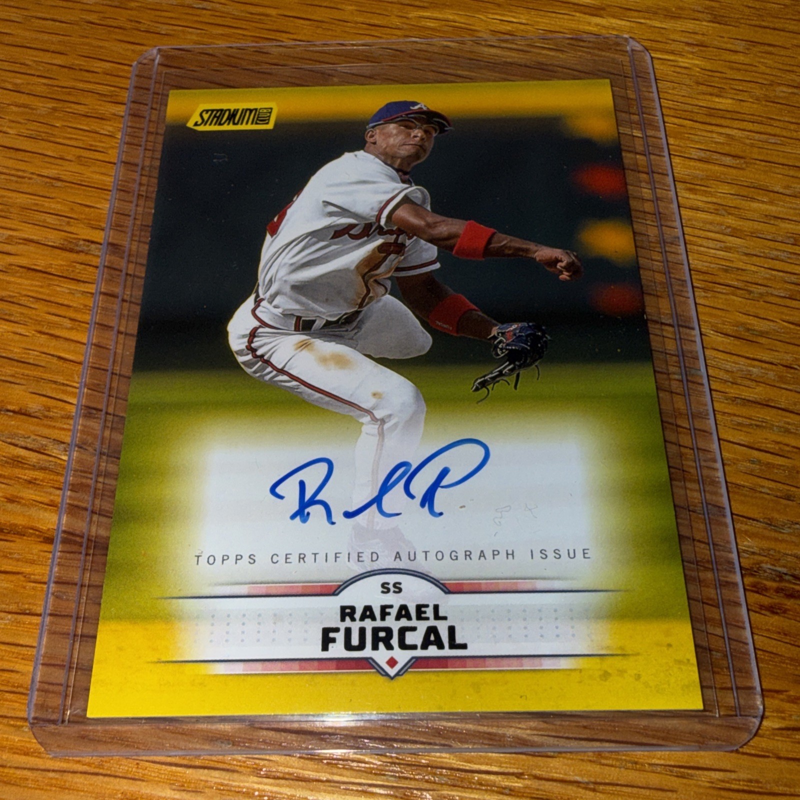 2025 Topps Stadium Club #SCBA-RFU Rafael Furcal Yellow Auto - Atlanta Braves 2025 Topps Stadium Club #SCBA-RFU Rafael Furcal Yellow Auto - Atlanta Braves