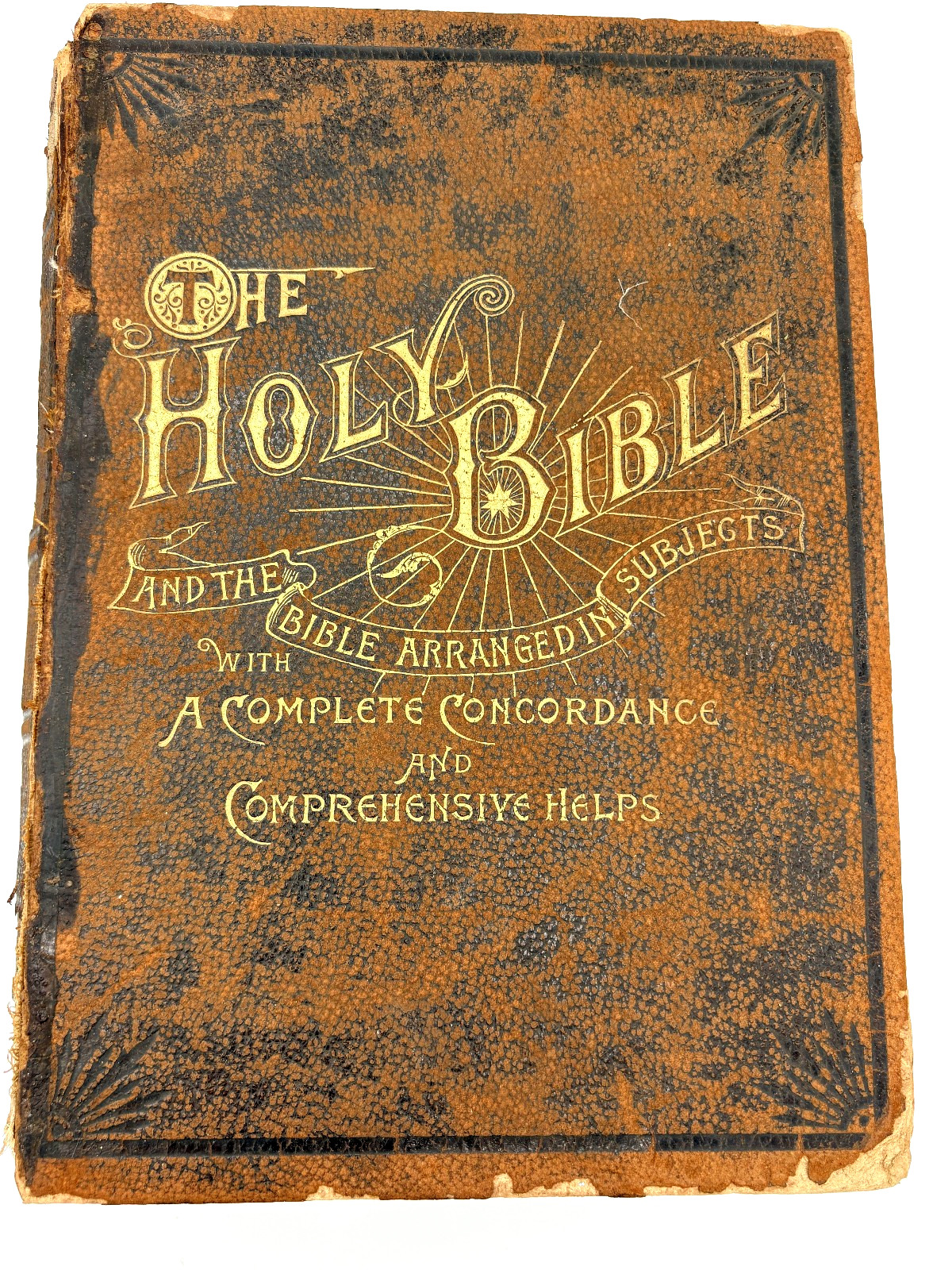 Antique 1895 Wilmore\'s Analytical Reference Bible Concordance Maps