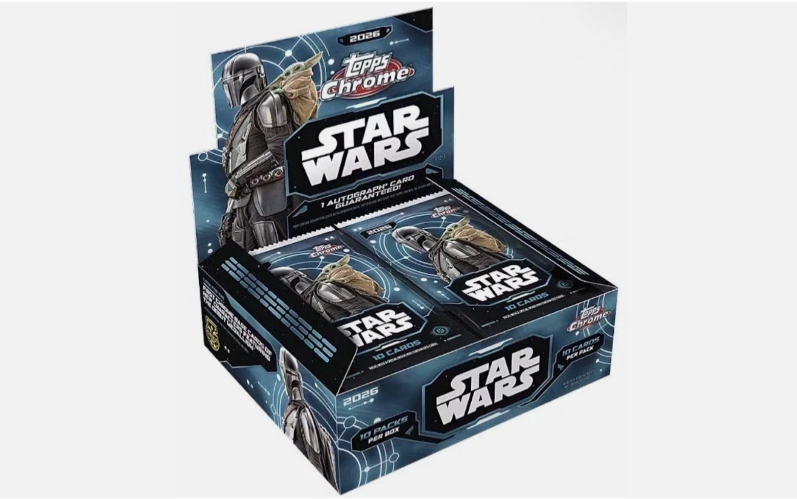 2026 Topps Chrome Star Wars Factory Sealed Hobby Box - In Hand - Ready to Ship
