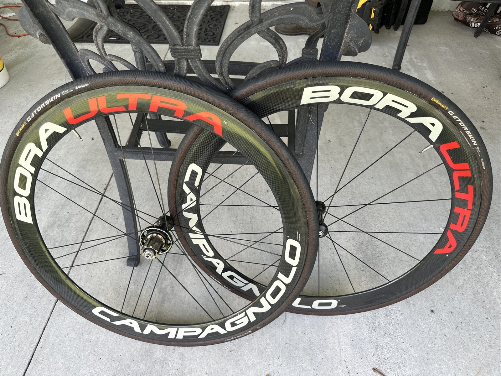 Campagnolo Bora Ultra  Carbon Tubular Wheelset 700c Rim Brake + Continental Tire