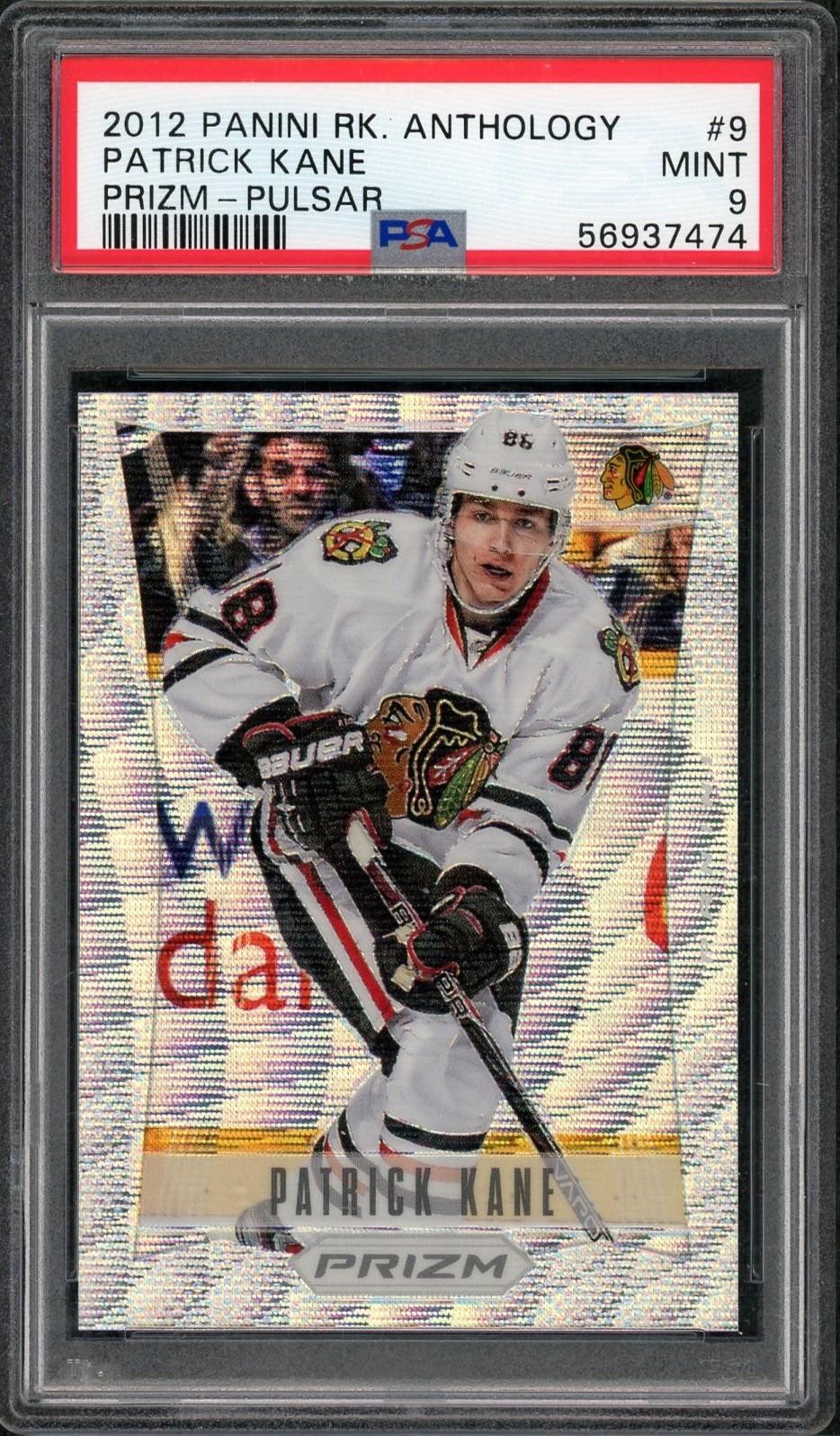 2012 Panini Rookie Anthology Patrick Kane Prizm Pulsar #9 PSA 9