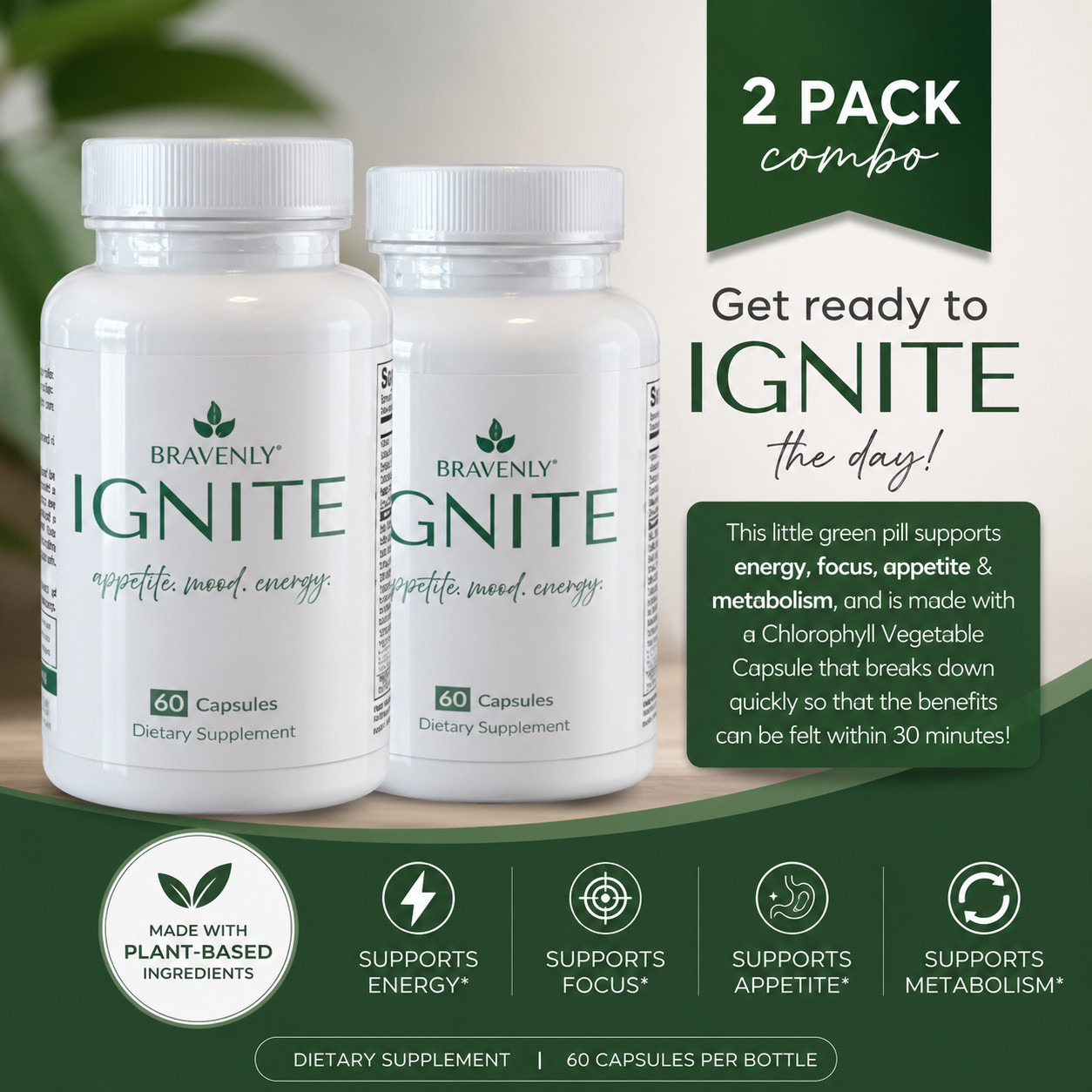 2X Bravenly Global Ignite Weight Loss New exp2028