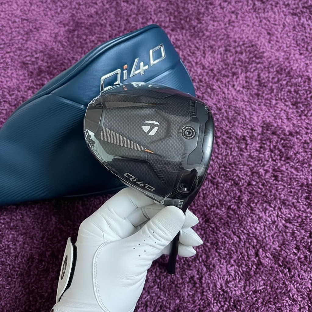 TaylorMade Qi4D Driver Head 9.0°,  10.5° Loft Black/Blue Carbon (NO SHAFT)
