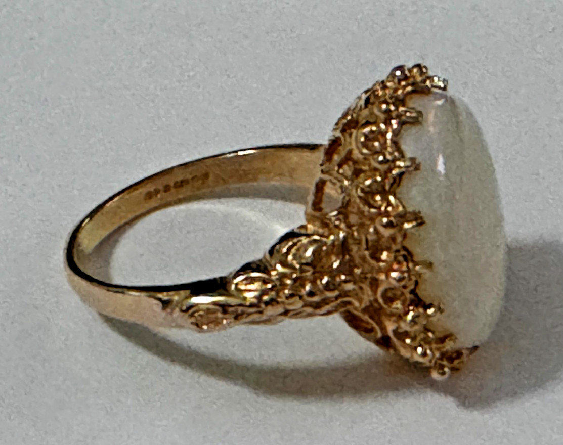 Marked 585/14k Rose Gold Opal Ring Size 6.5 Marked 585/14k Rose Gold Opal Ring Size 6.5