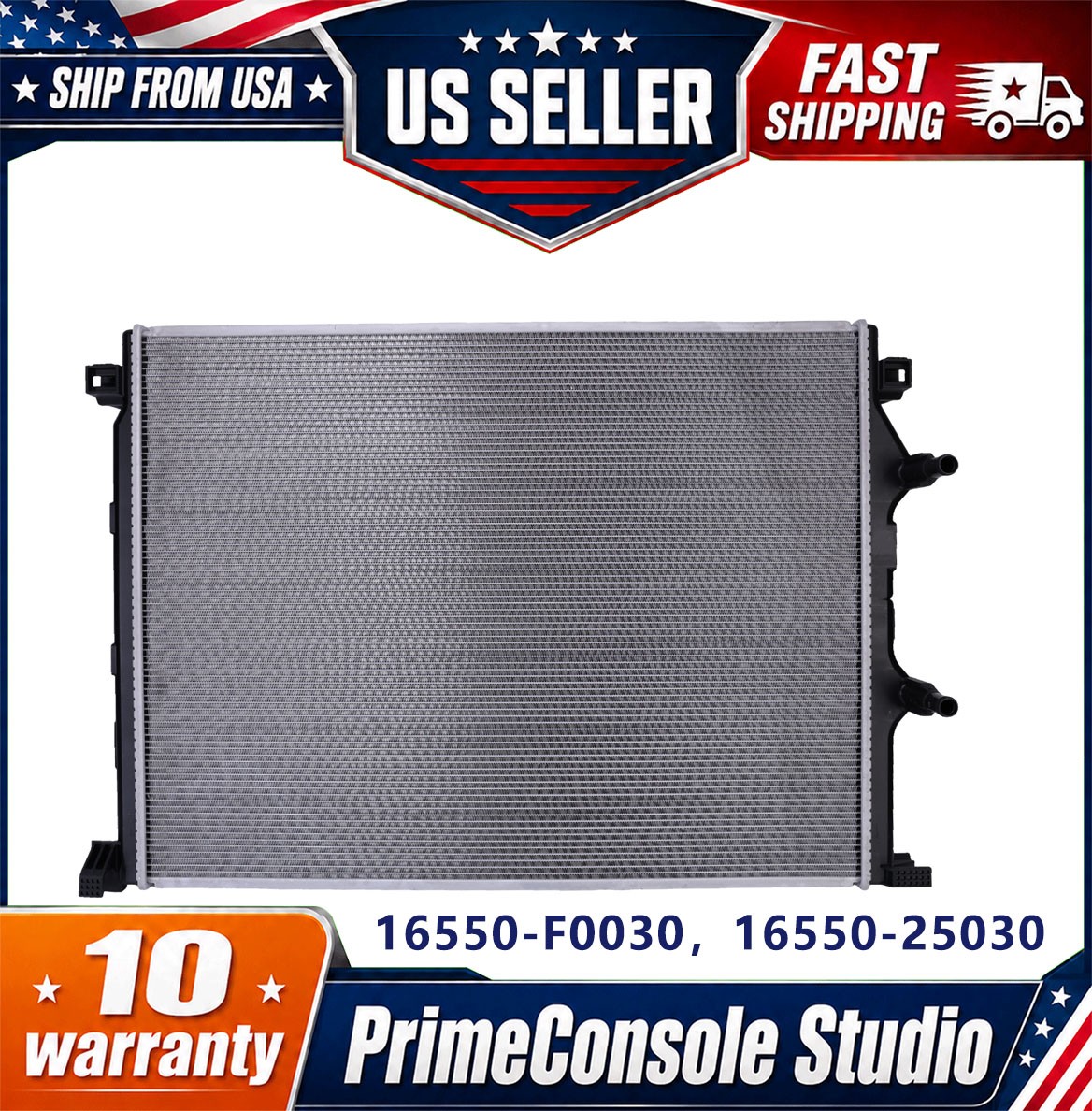 Auxiliary Radiator Cooler For Lexus RX500 2.4T 2023-2025 16550-F0030 16550-25030