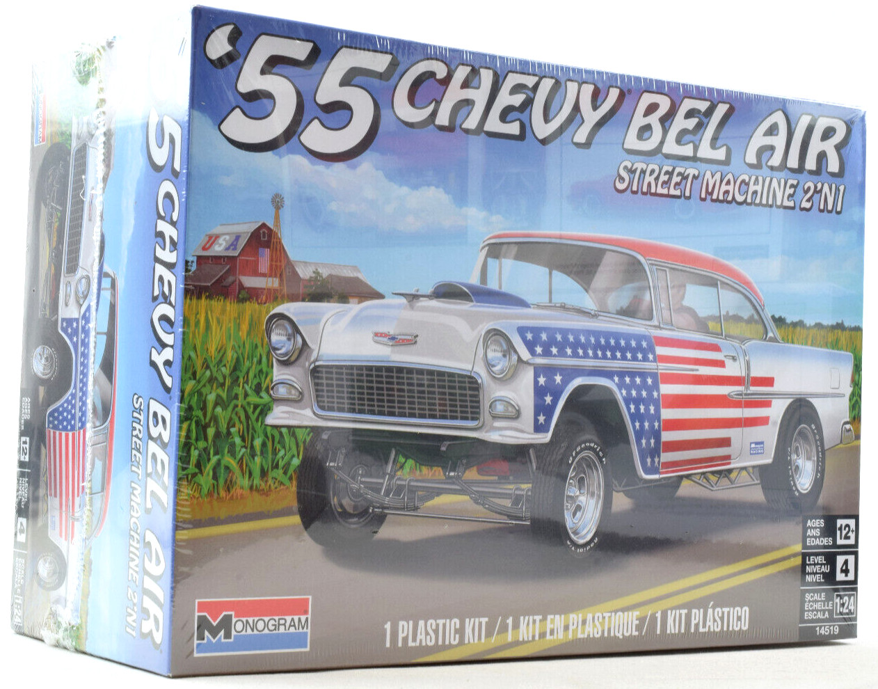 Revell Monogram 1955 Chevy Bel Air Street Machine 2-In-1 1/24 Model Kit 14519