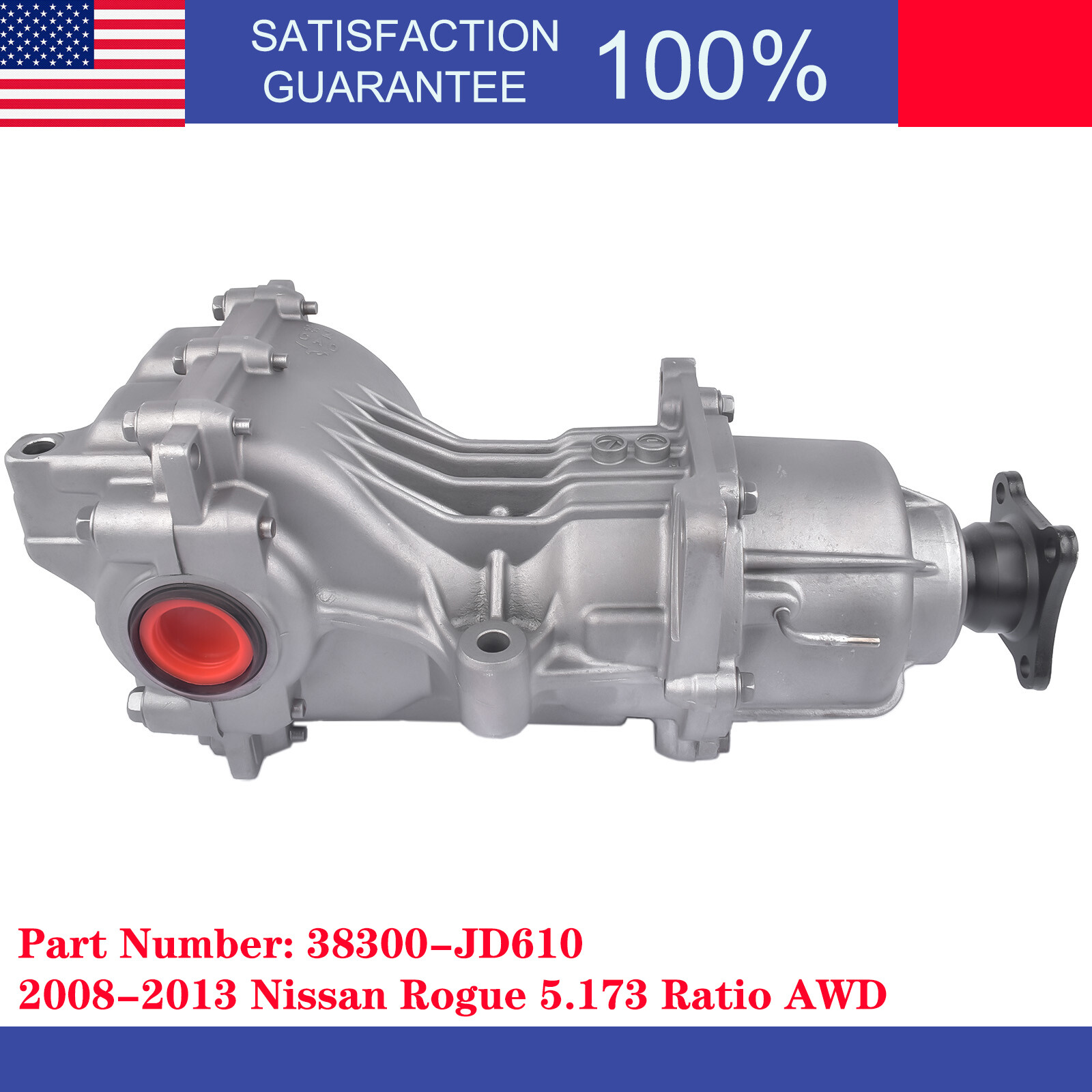 Rear Axle Differential Carrier AWD 5.173 Ratio for 08-2013 Nissan Rogue 2.5L L4