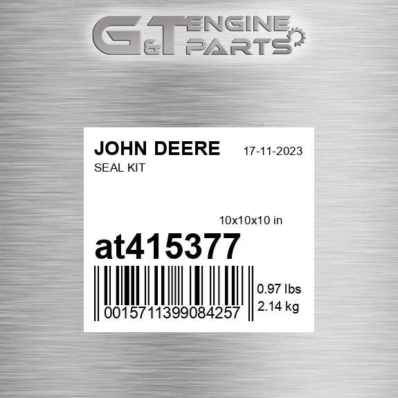 AT415377 SEAL KIT fits JOHN DEERE (Surplus Open Box)