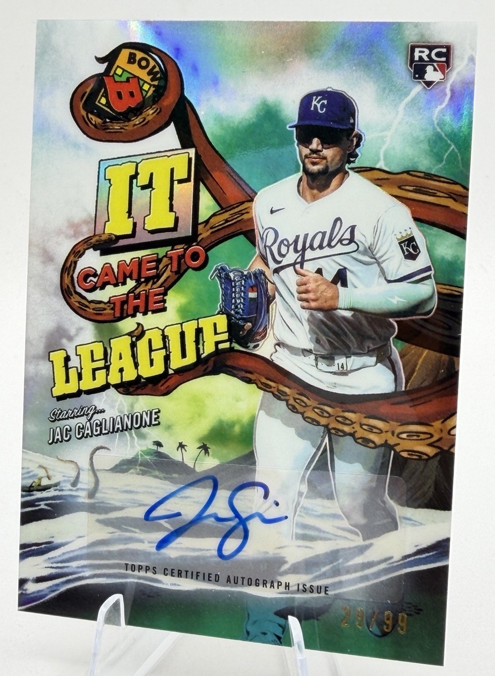 IT CAME INTO THE LEAGUE - Jac Caglianone /99 ROOKIE Auto - 2026 Bowman Chrome