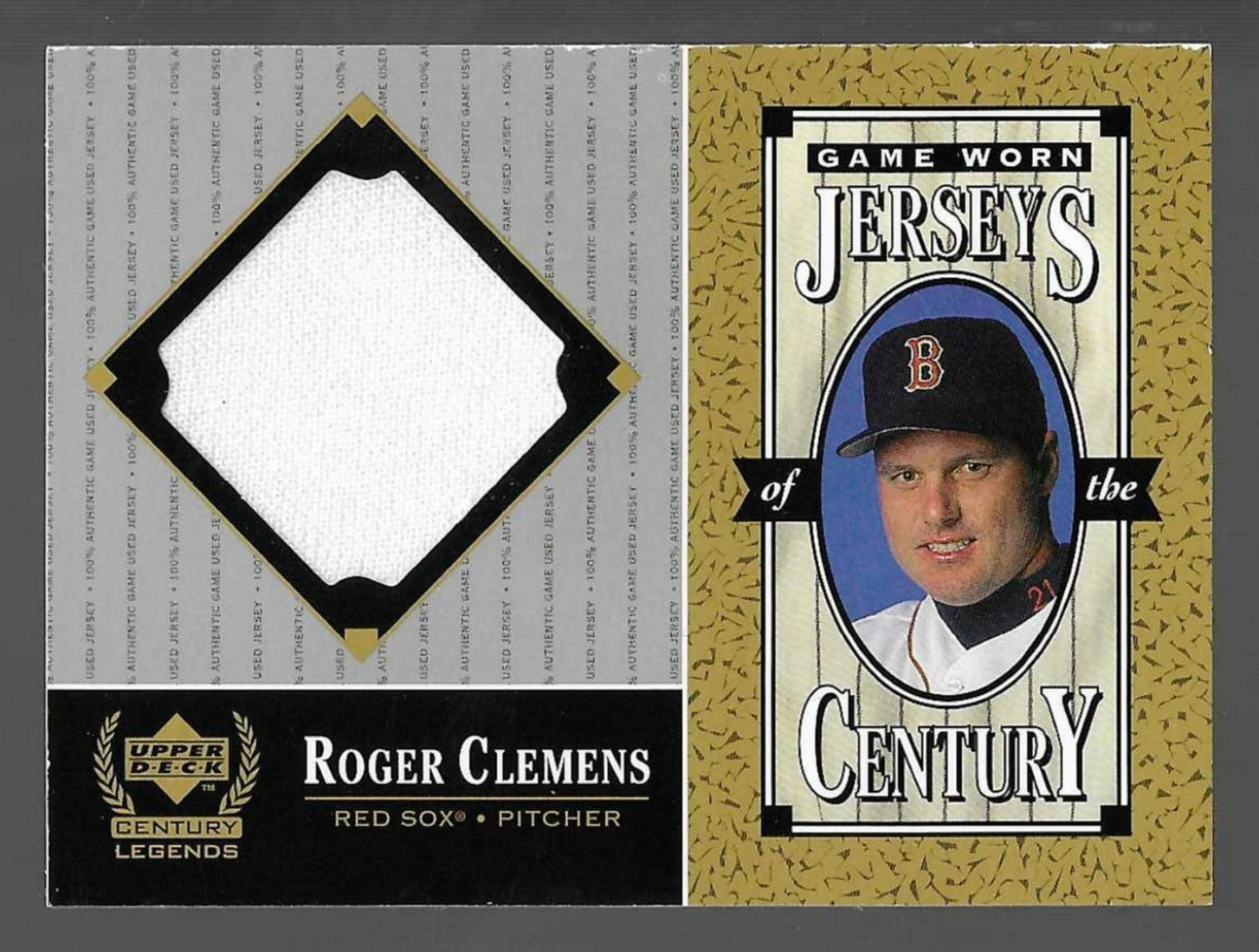 Roger Clemens 1999 Upper Deck Century Legends Game Jersey White