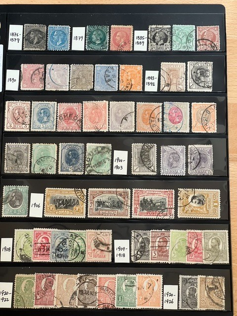 Romania 1876-1929 Collection Used in Stock Sheet 3D170S Romania 1876-1929 Collection Used in Stock Sheet 3D170S