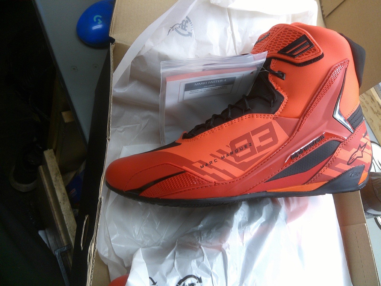 MM93 MARQUEZ  SP EDITION ALPINESTARS - Faster-4 Shoes US 13 | 2510425-1130-13