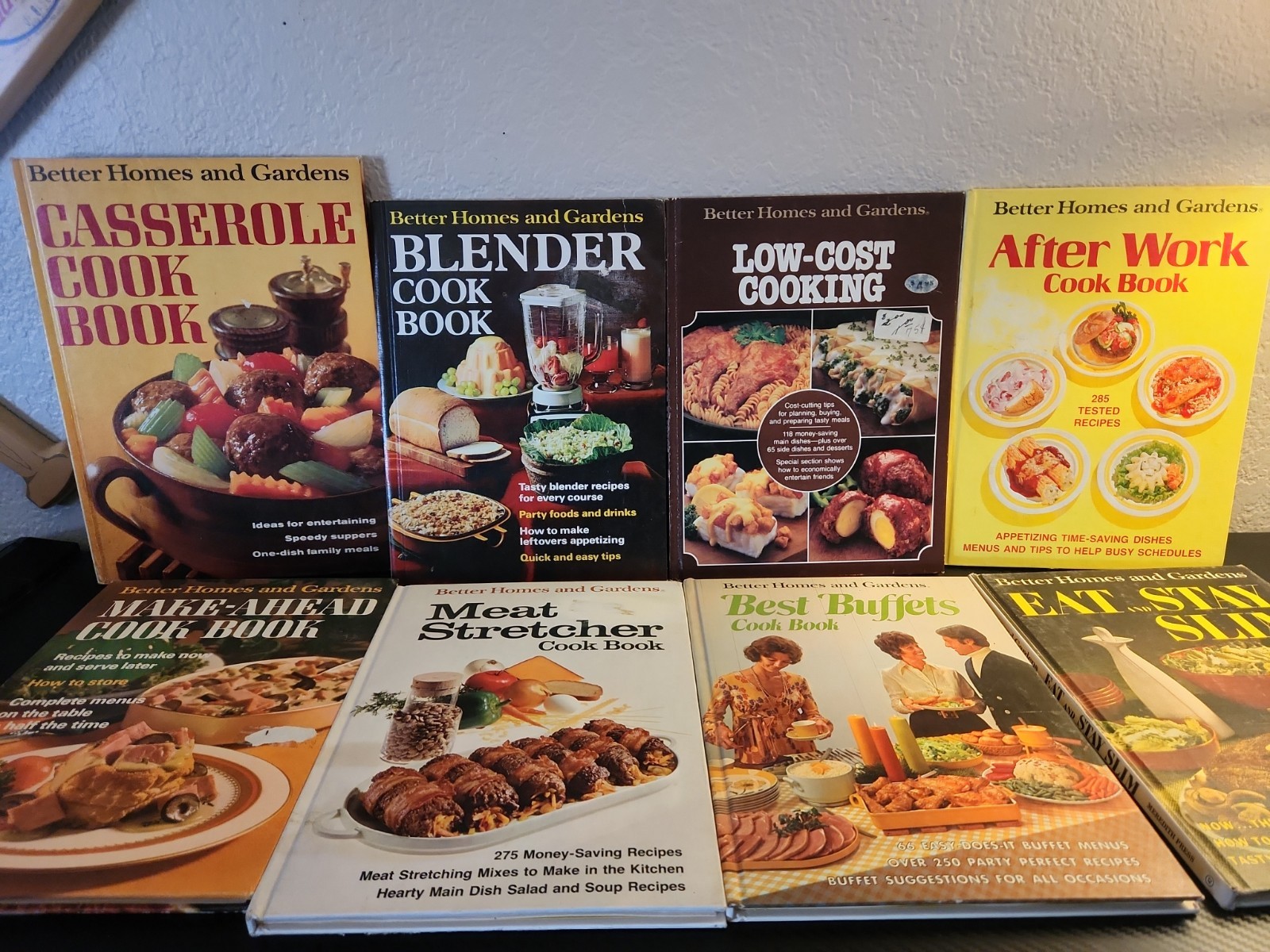 Vintage Better Homes & Gardens Hardcover Cookbooks Lot Of 8