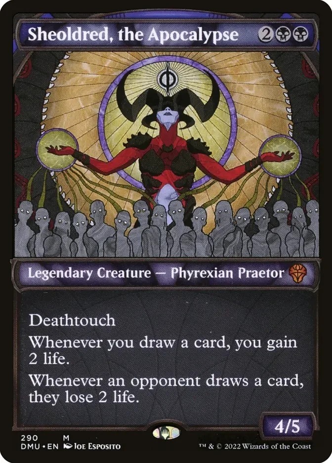 Sheoldred, the Apocalypse (Showcase) Dominaria United Foil Playtest Card Sheoldred, the Apocalypse (Showcase) Dominaria United Foil Playtest Card
