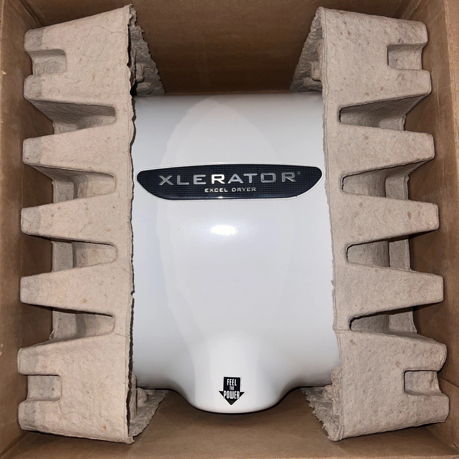 Excel Dryer Xlerator XL-BW Automatic Hand Dryer, White Fiberglass, 110-120V .8N Excel Dryer Xlerator XL-BW Automatic Hand Dryer, White Fiberglass, 110-120V .8N