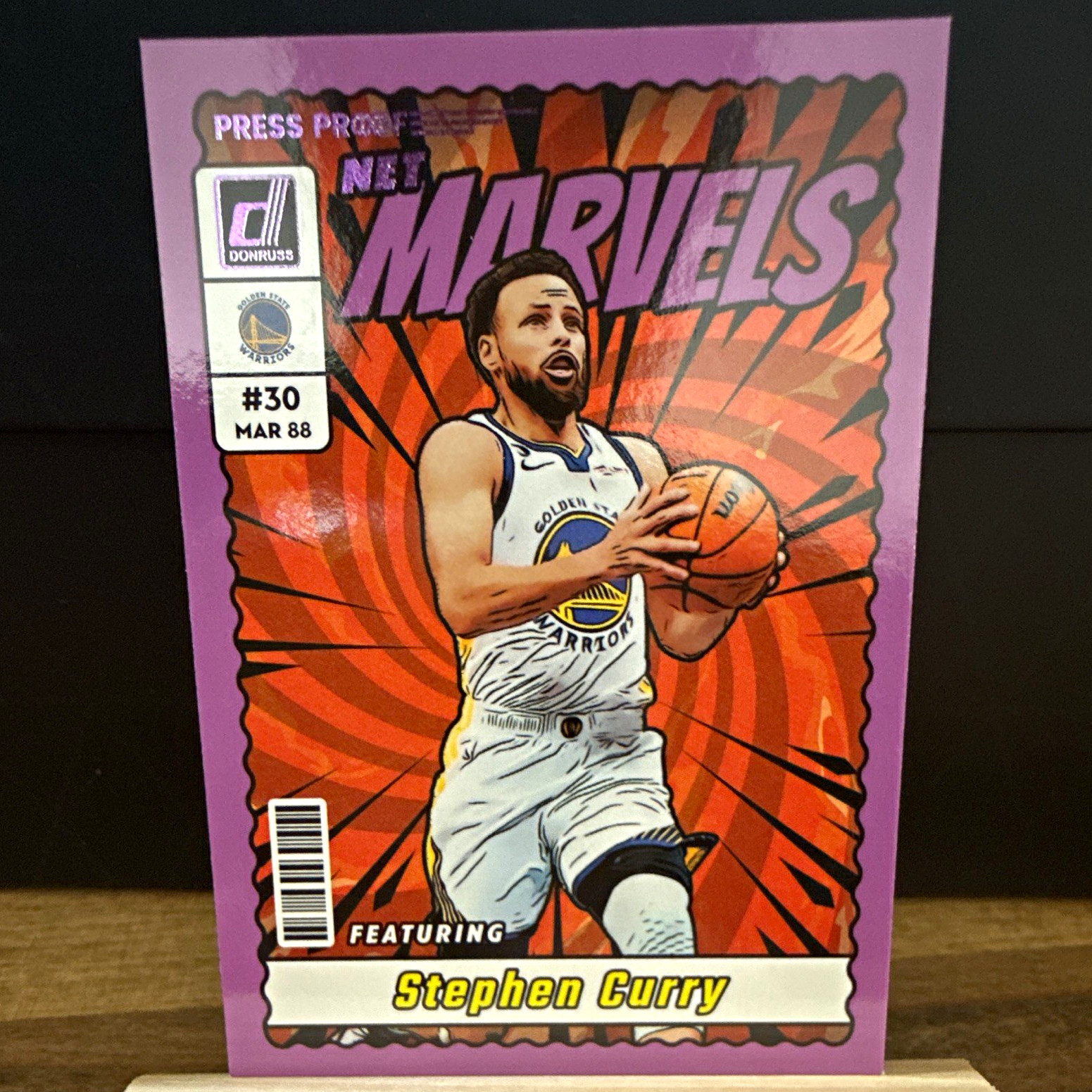 2023-24 Panini Donruss Net Marvels Press Proof Purple Stephen Curry #30 GSW 2023-24 Panini Donruss Net Marvels Press Proof Purple Stephen Curry #30 GSW