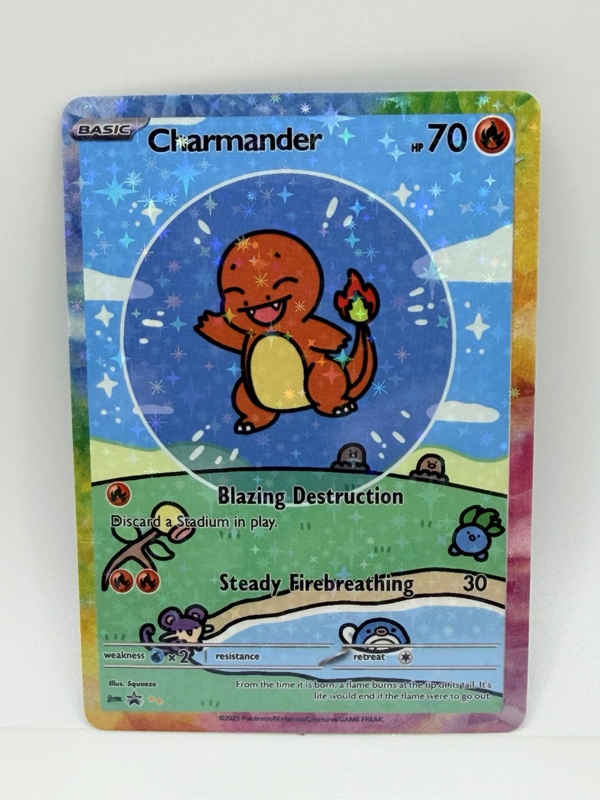 Pokemon Bubble Charmander Special Doujin Art Holo Card Pokemon Bubble Charmander Special Doujin Art Holo Card