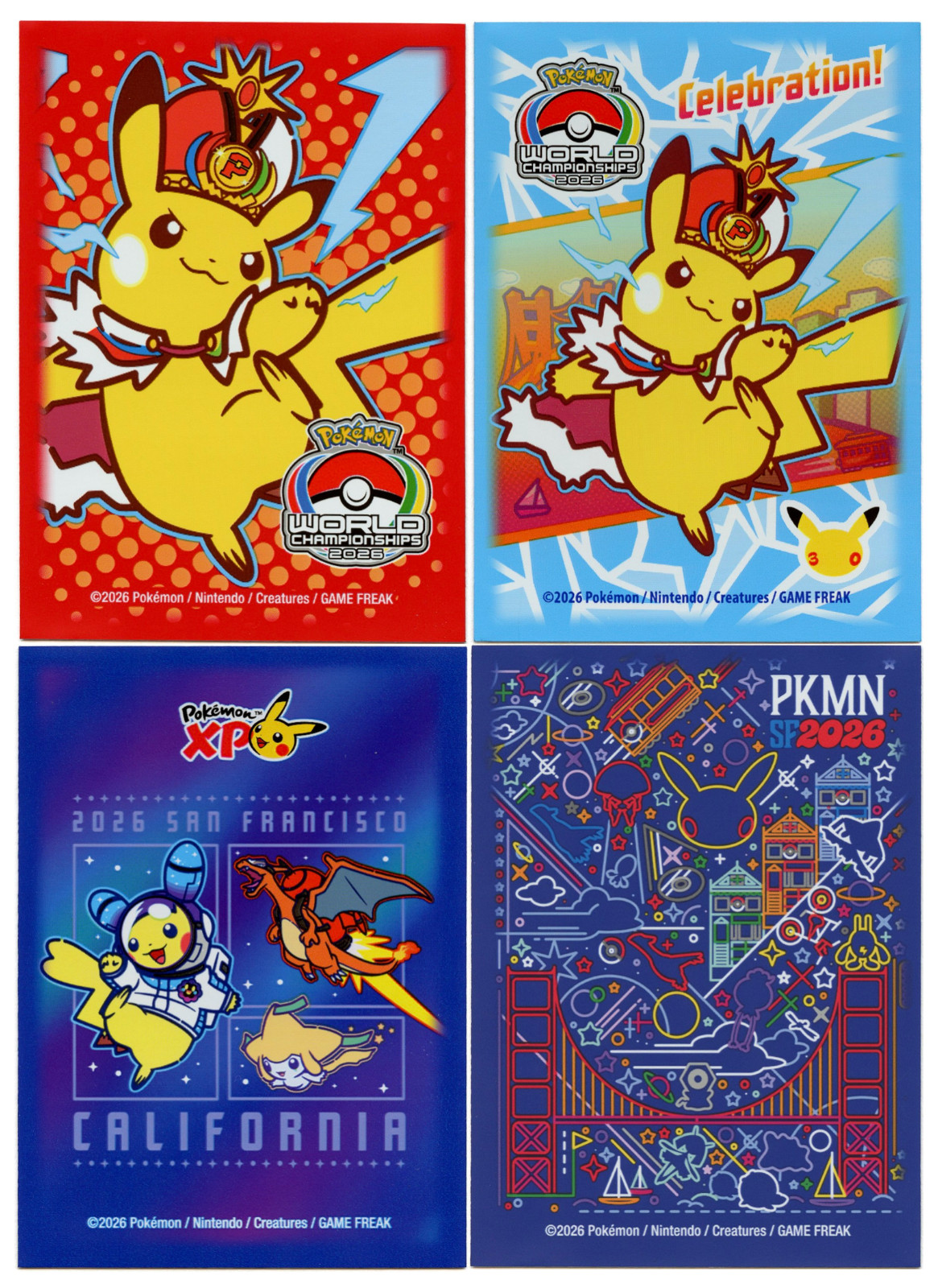 2026 San Francisco Bundle Individual Card Sleeves Pokemon World Championships