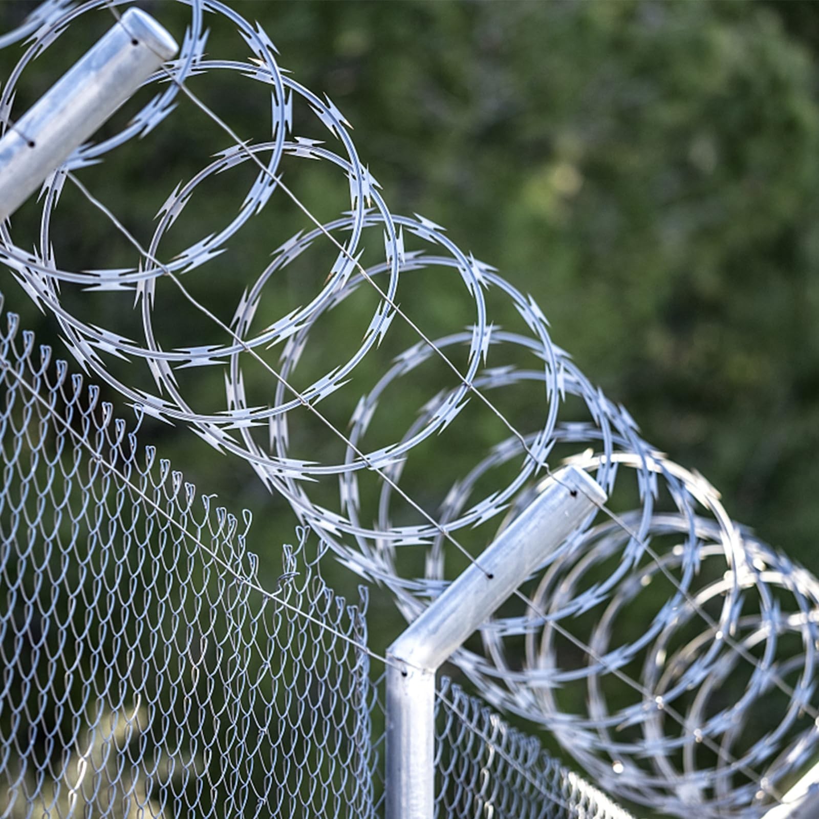 500FT Razor Wire Razor Barbed Wire 5/10 Rolls Galvanized Fencing Heavy Security