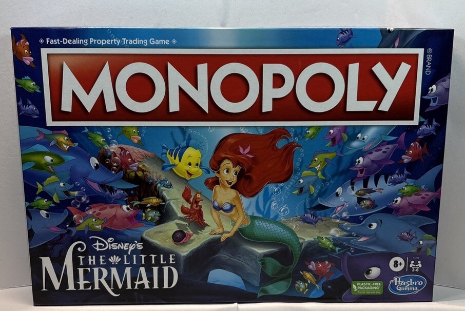 Monopoly Disney's The Little Mermaid Edition Board Game Hasbro Brand New Sealed