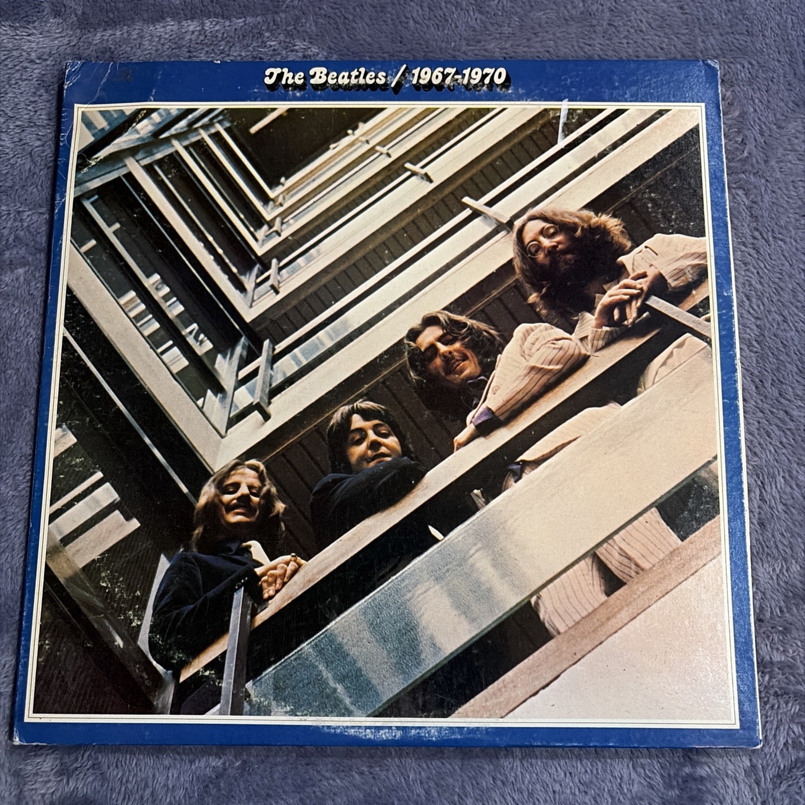 The Beatles 1967-1970 Blue Vinyl 2 Record Set Apple Label Original Album Vintage The Beatles 1967-1970 Blue Vinyl 2 Record Set Apple Label Original Album Vintage
